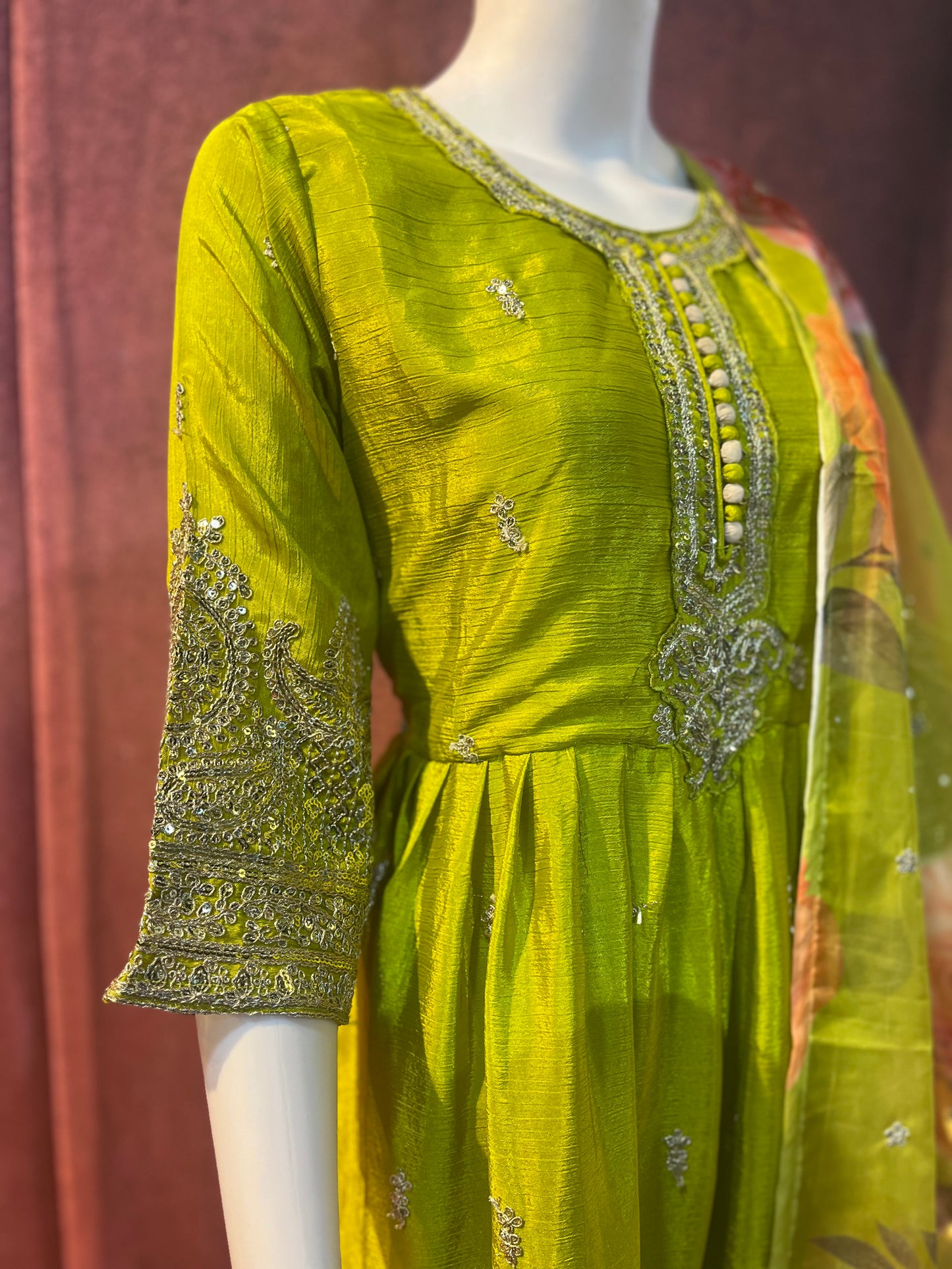 2-Piece Kurti with Shawl | KS006