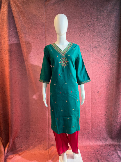 2-Piece Kurthi Set Top &amp Bottom |SK0027