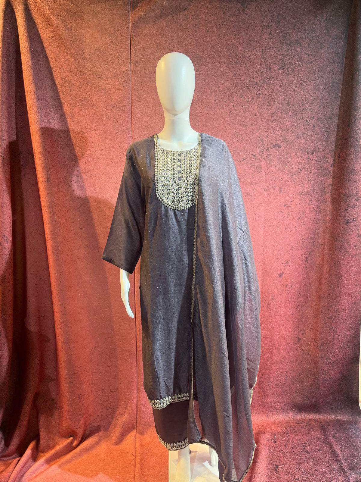3-Piece Kurthi Set Top Bottom &amp Dupatta |TBS0045