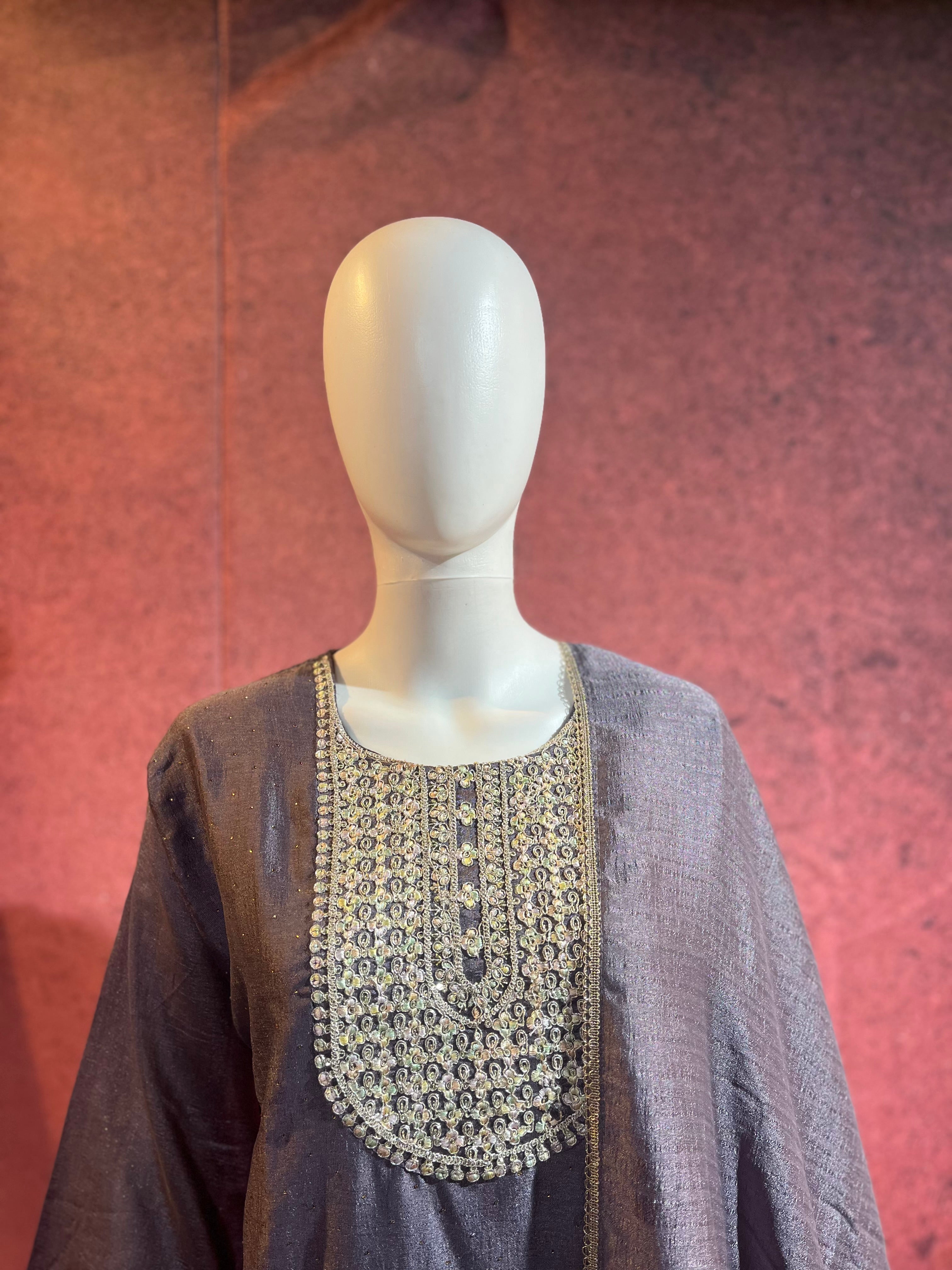 3-Piece Kurthi Set Top Bottom &amp Dupatta |TBS0045
