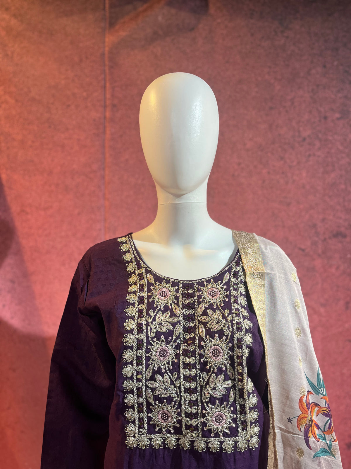 3-Piece Kurthi Set Kurthi, Bottom &amp Dupatta |TBS0041
