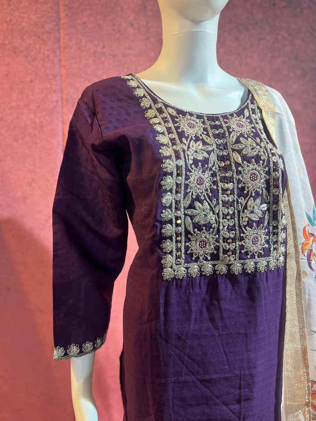 3-Piece Kurthi Set Kurthi, Bottom &amp Dupatta |TBS0041