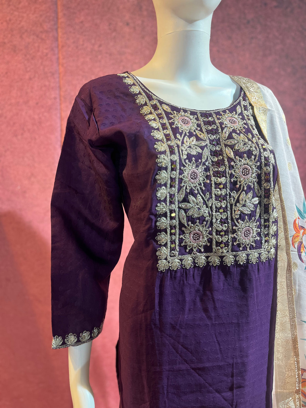 3-Piece Kurthi Set Kurthi, Bottom &amp Dupatta |TBS0041