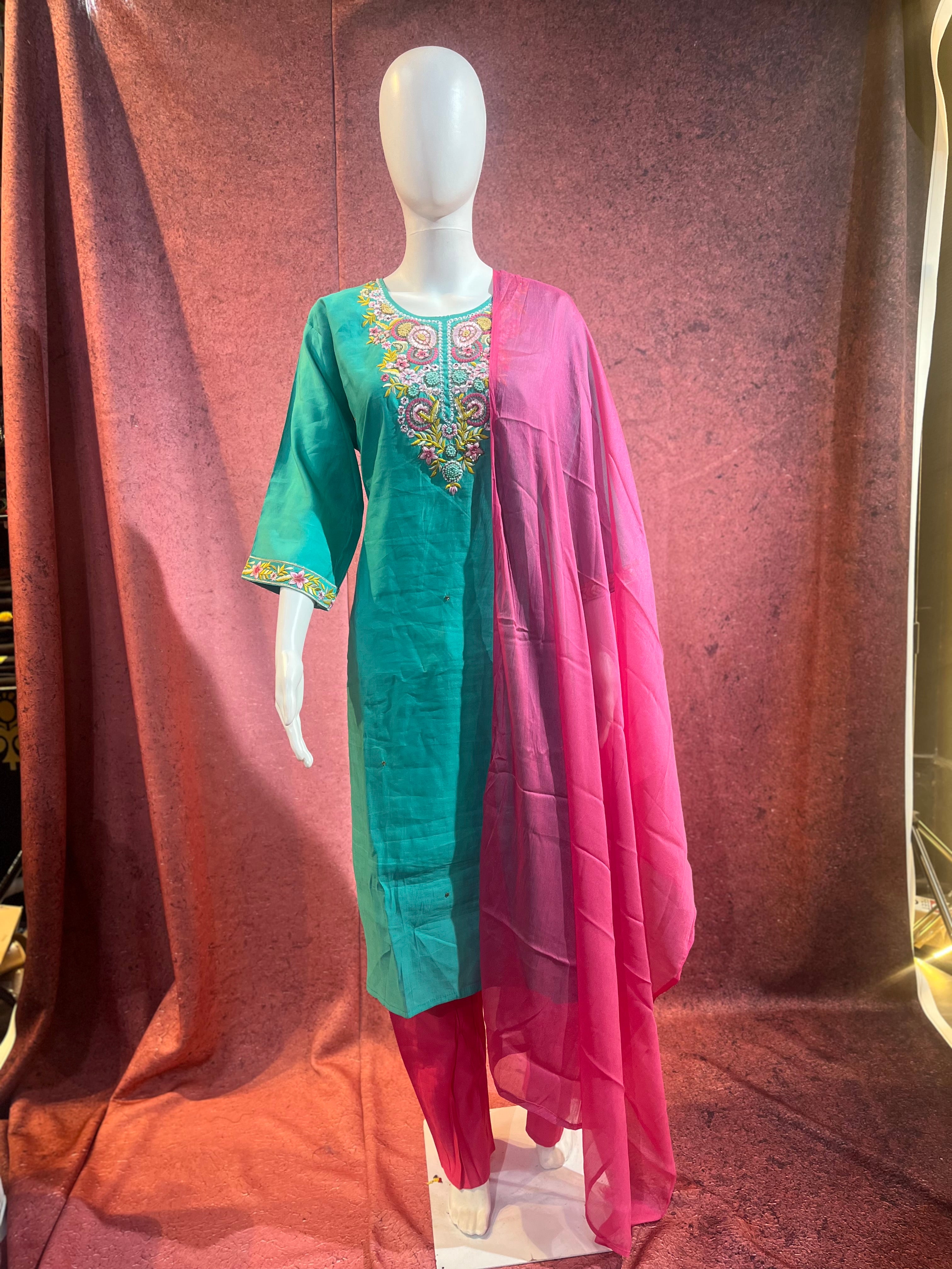 3-Piece Kurthi Set Kurthi, TBSBottom &amp Dupatta|TBS0033