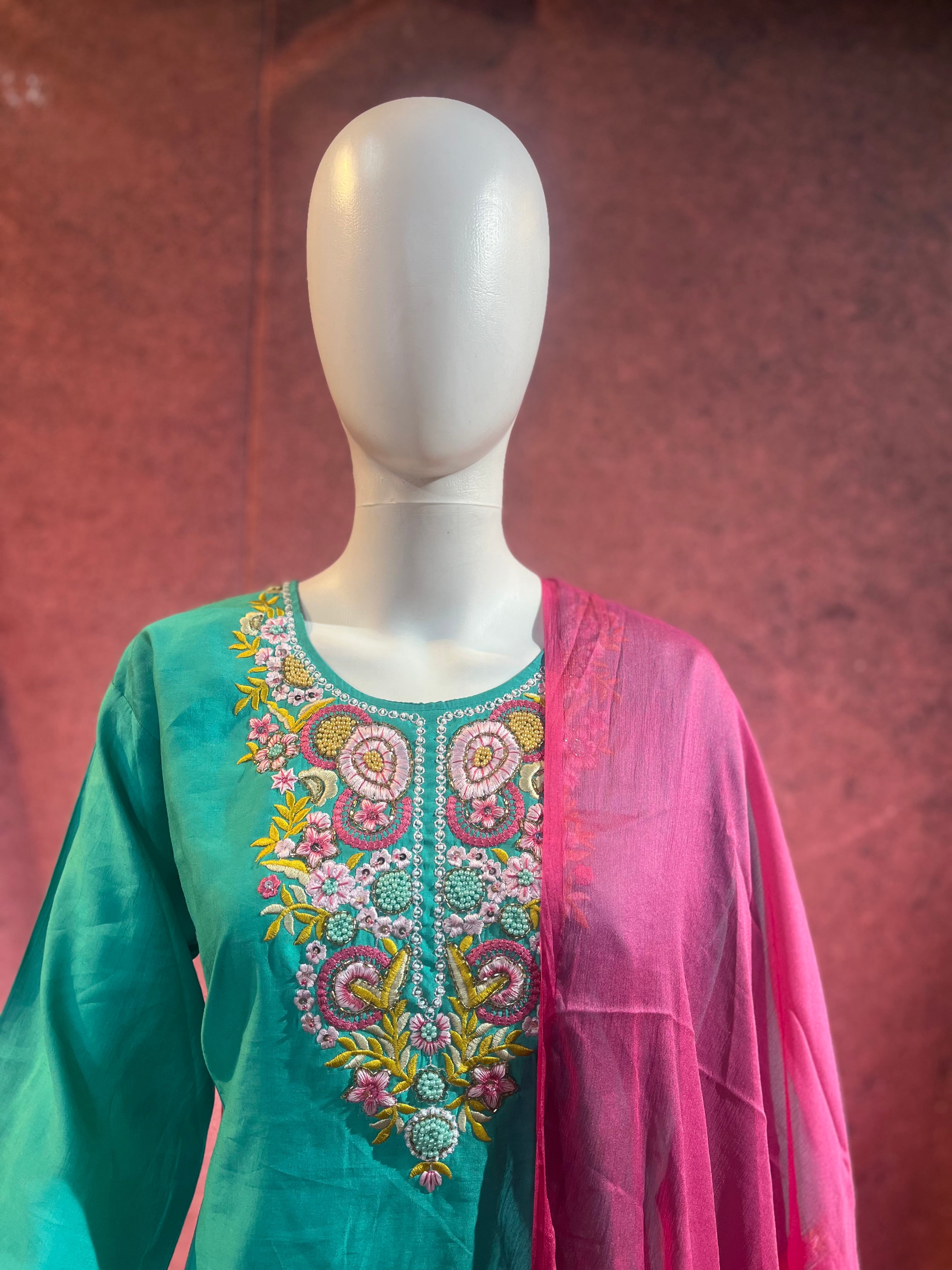 3-Piece Kurthi Set Kurthi, TBSBottom &amp Dupatta|TBS0033
