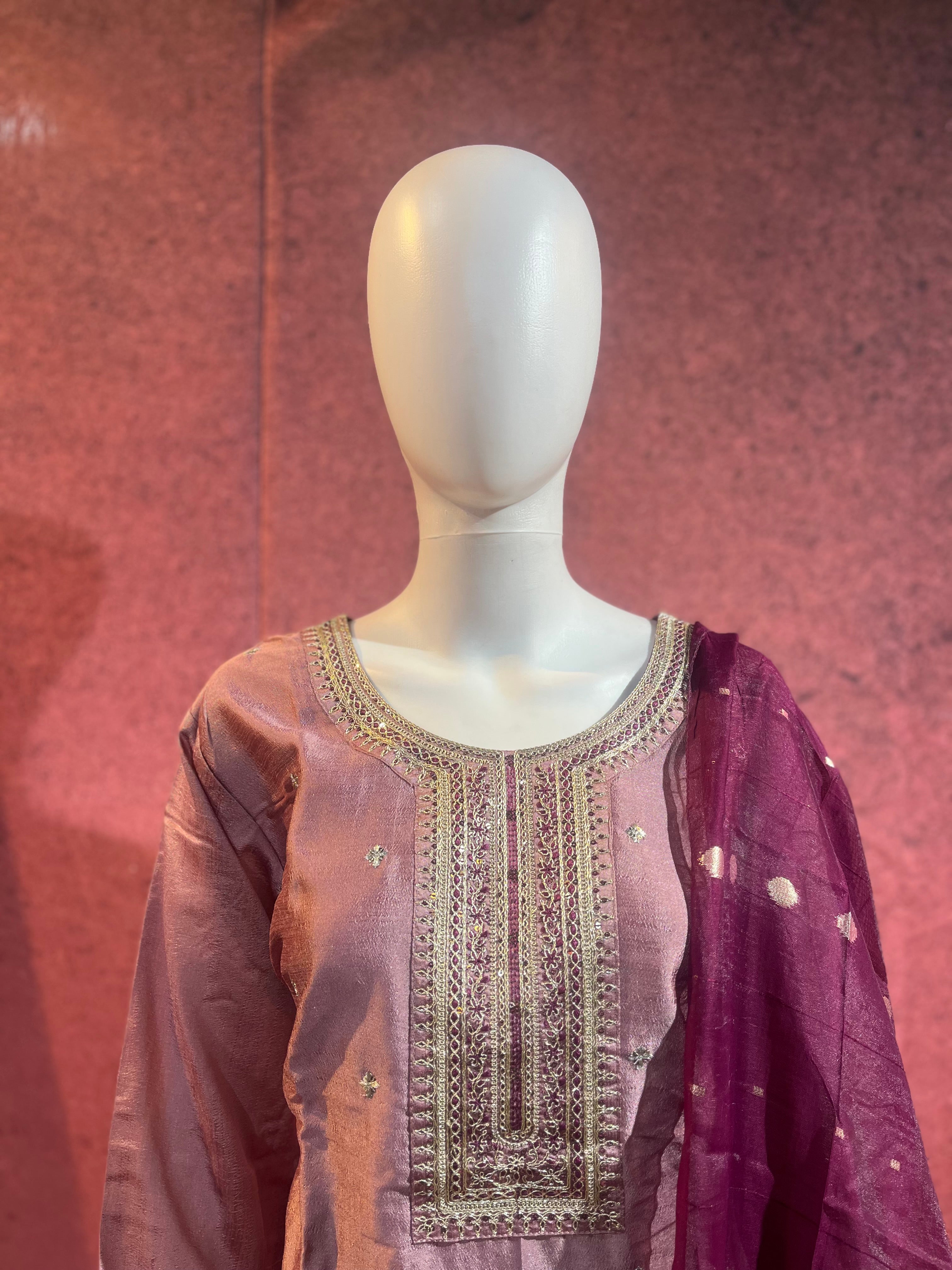3-Piece Kurthi Set Kurthi Bottom &amp Dupatta |TBS0031