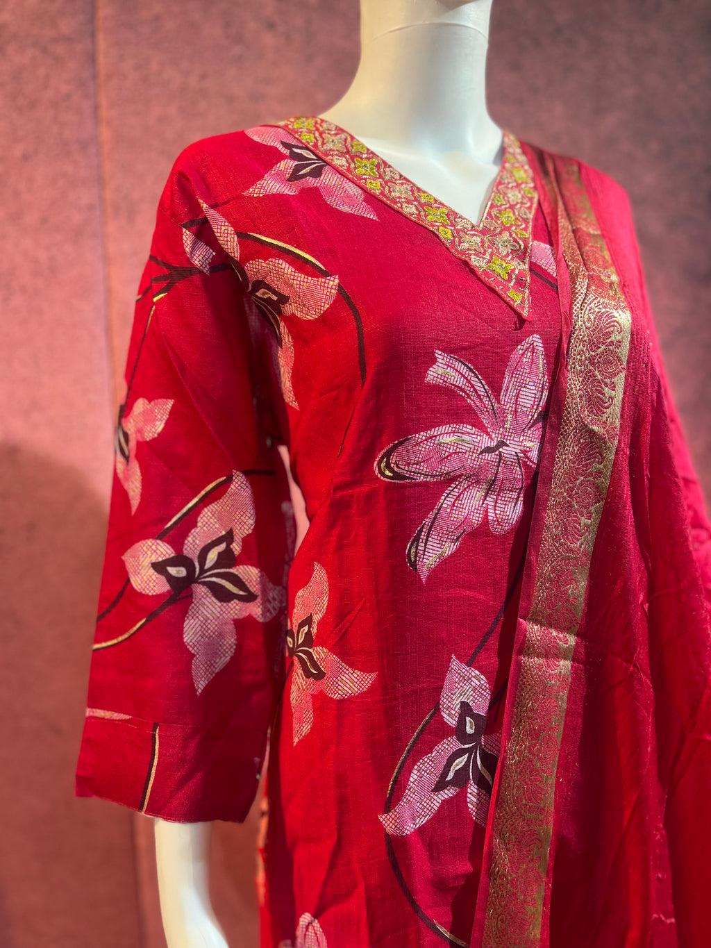 3-Piece Kurthi Set Kurthi, Bottom &amp Dupatta |TBS0029