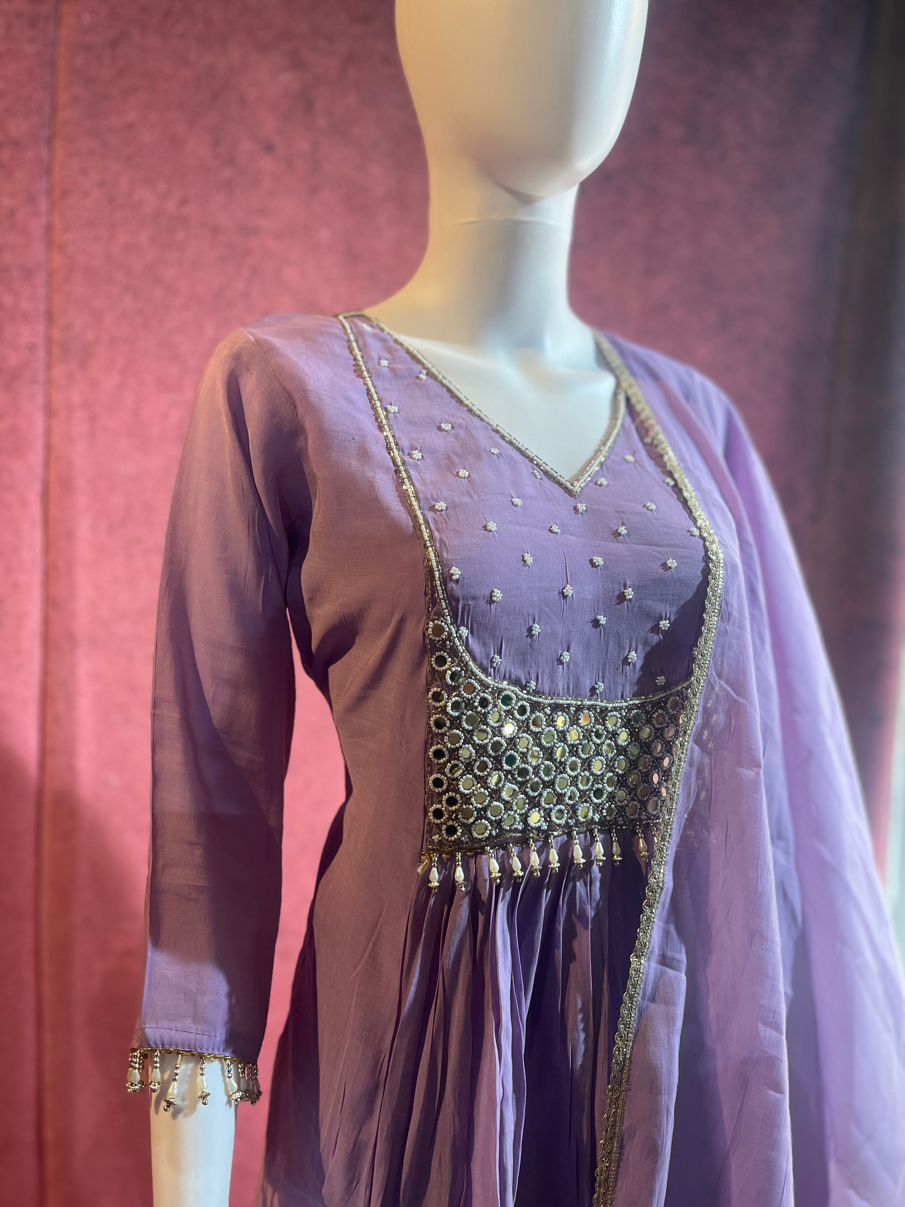 3-Piece Dress Set Top Bottom &amp; Dupatta |TBS0028