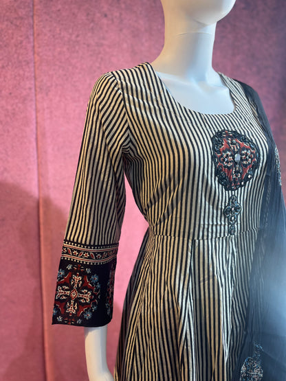 3-Piece Dress Set Top, Bottom &amp; Dupatta |TBS0026