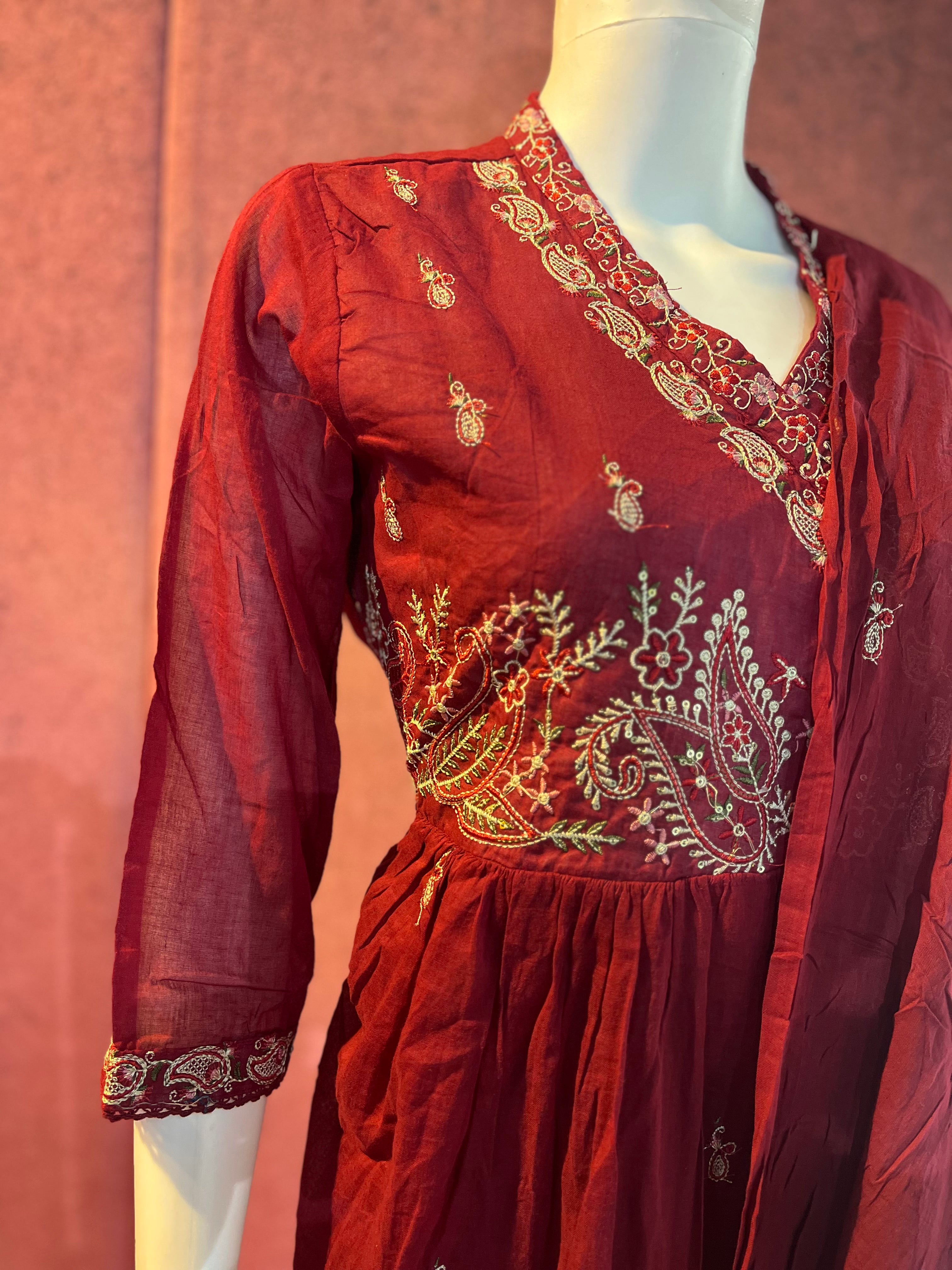 3-Piece Dress Set Top, Bottom &amp; Dupatta |TBS0022