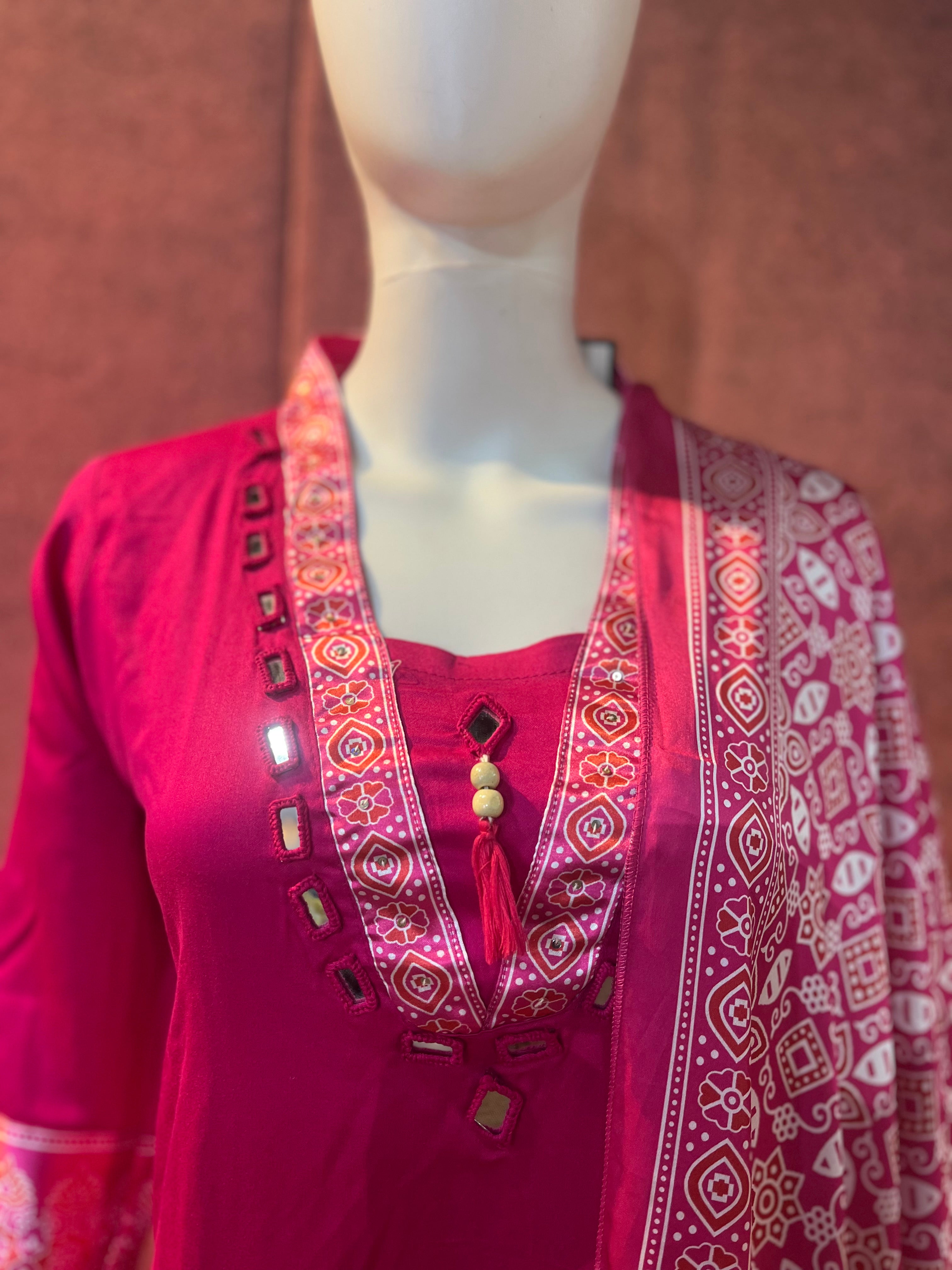 3-Piece Kurthi Dress Set|TBS009