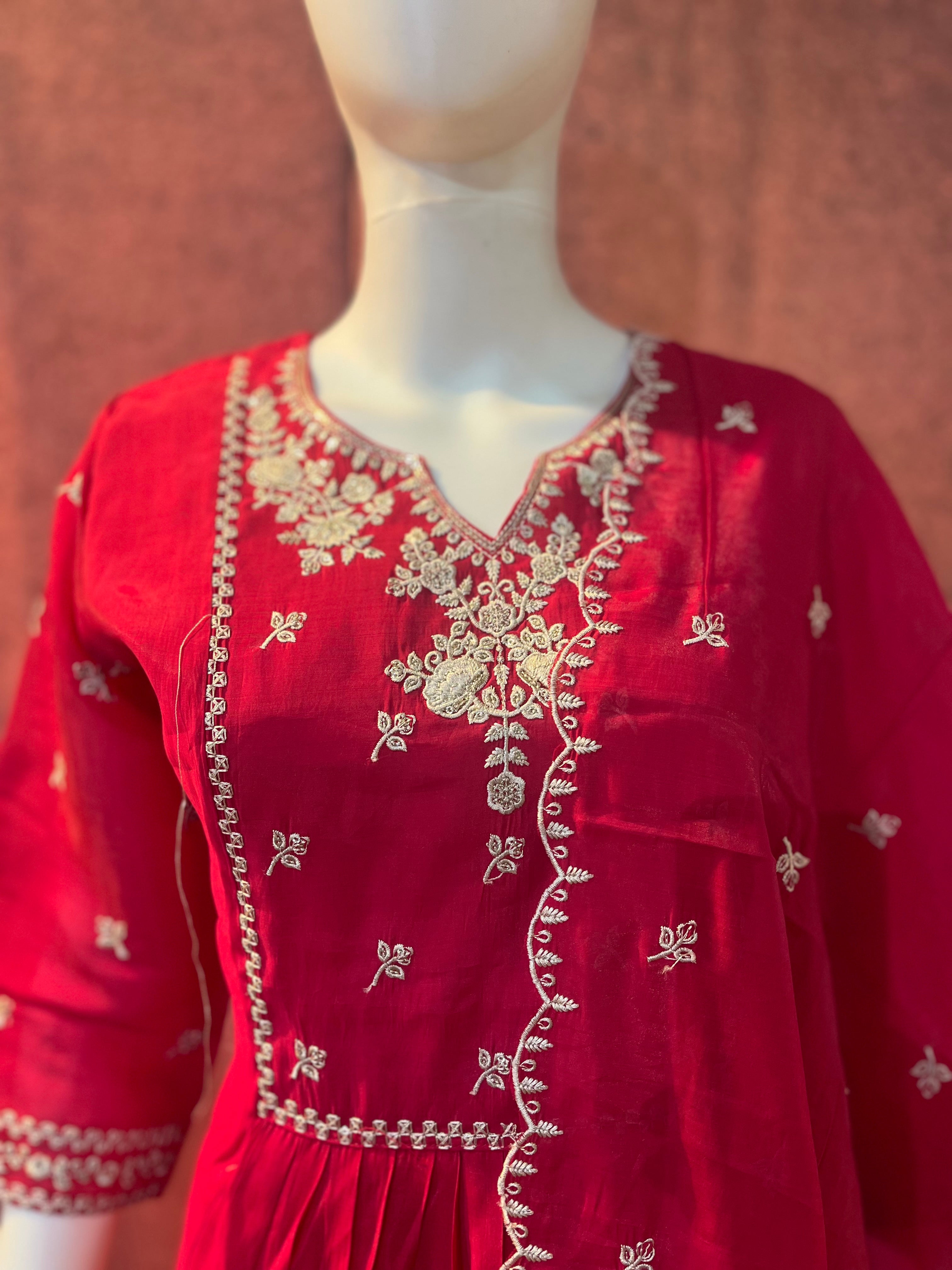 3-Piece Embroidered Suit Set | TBS005
