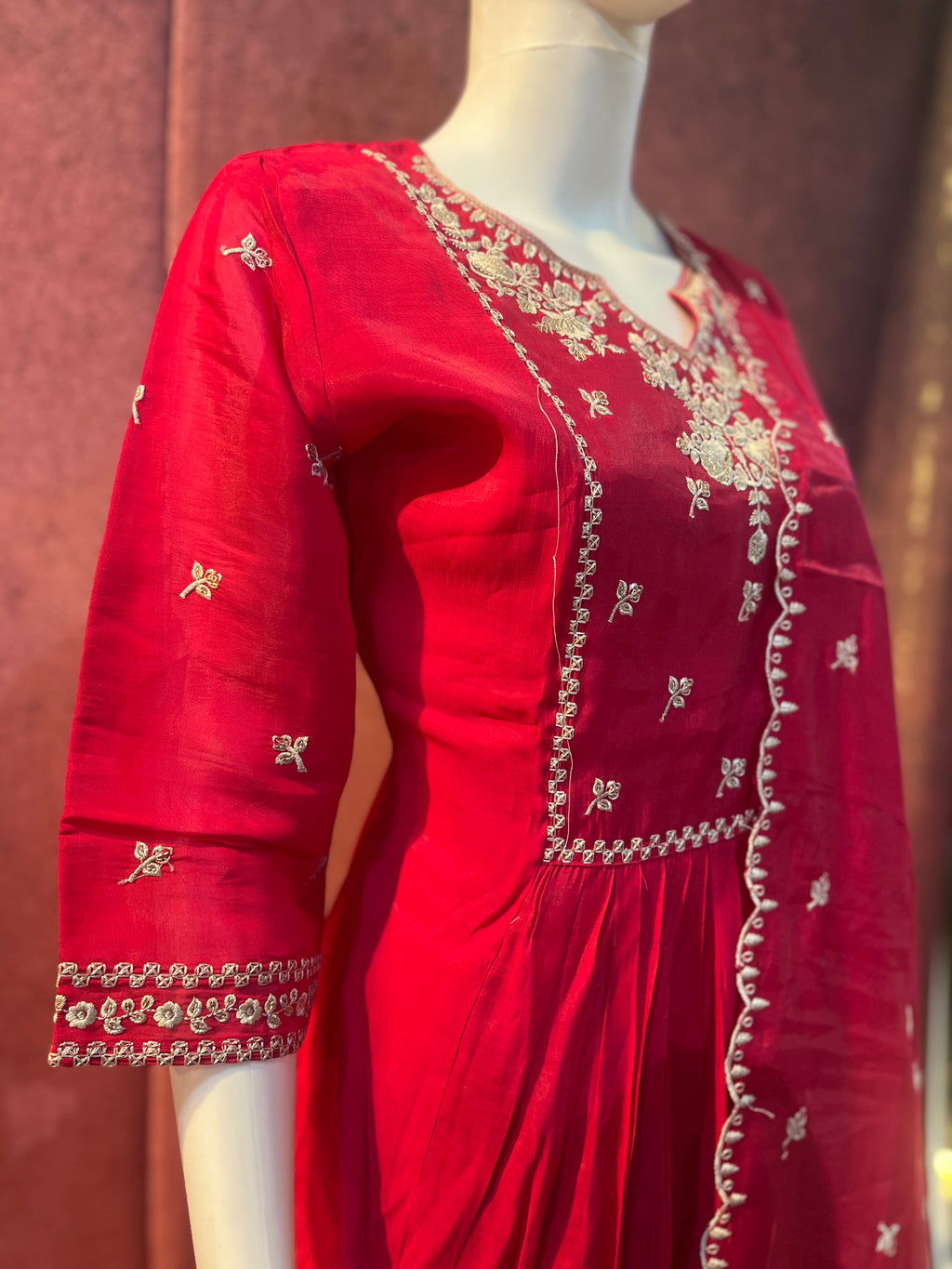 3-Piece Embroidered Suit Set | TBS005