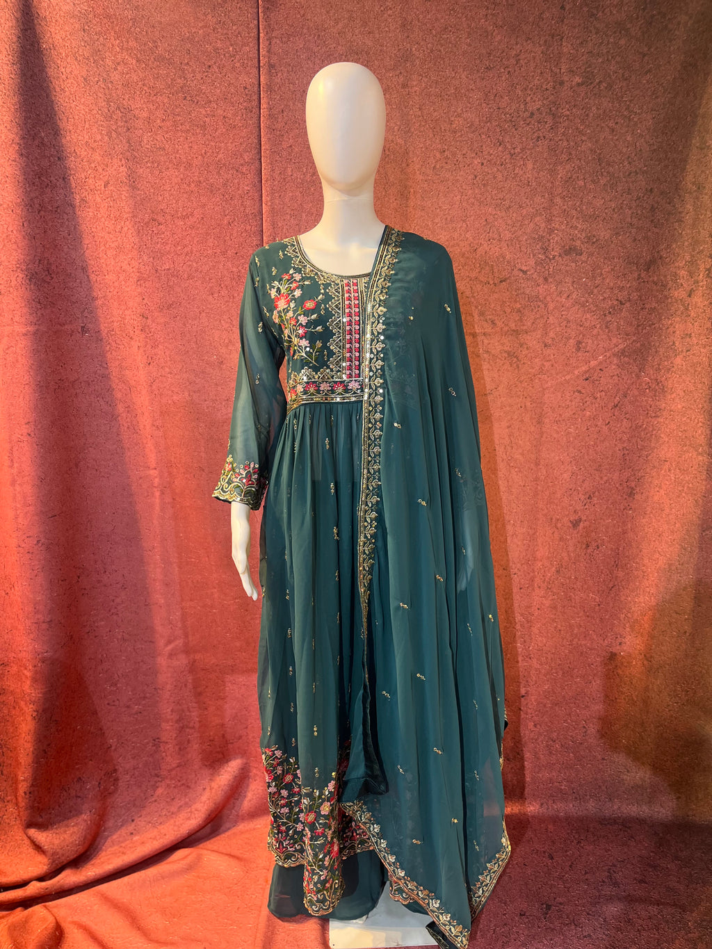 3-Piece Embroidered Suit Set | TBS004