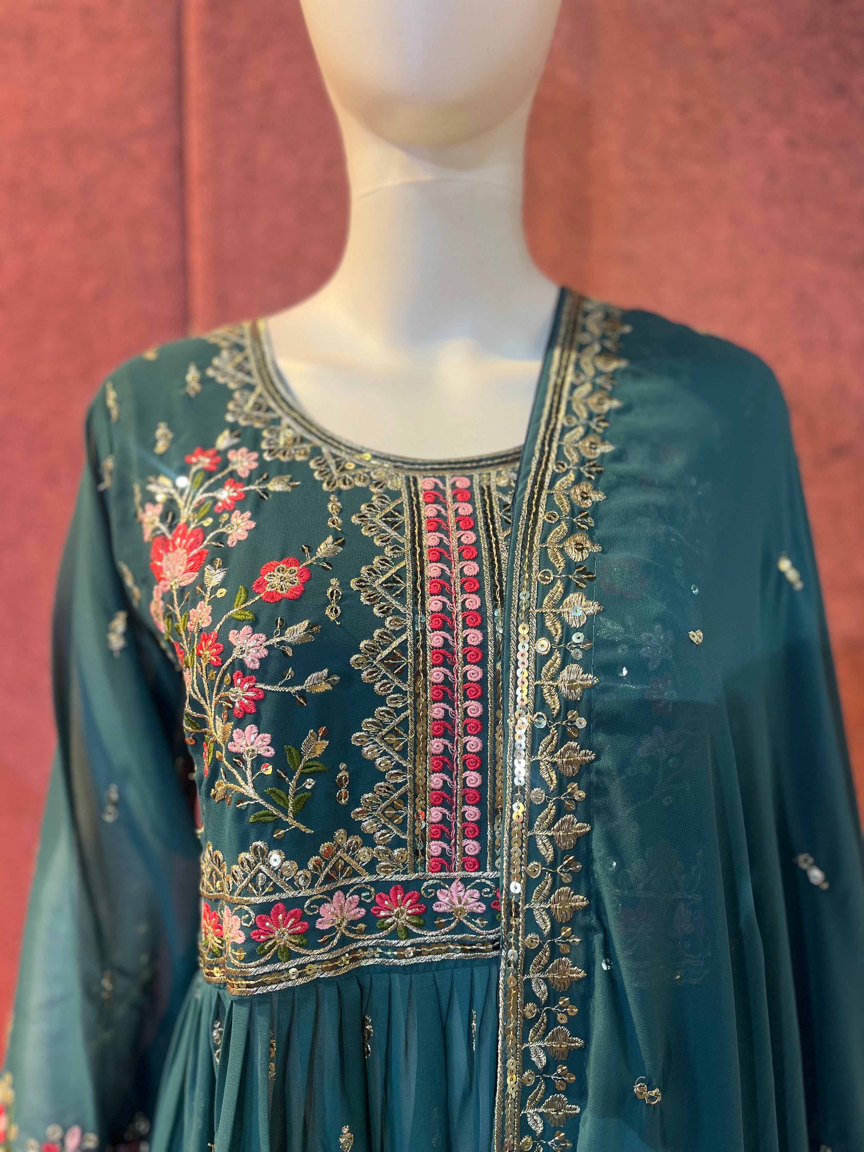 3-Piece Embroidered Suit Set | TBS004