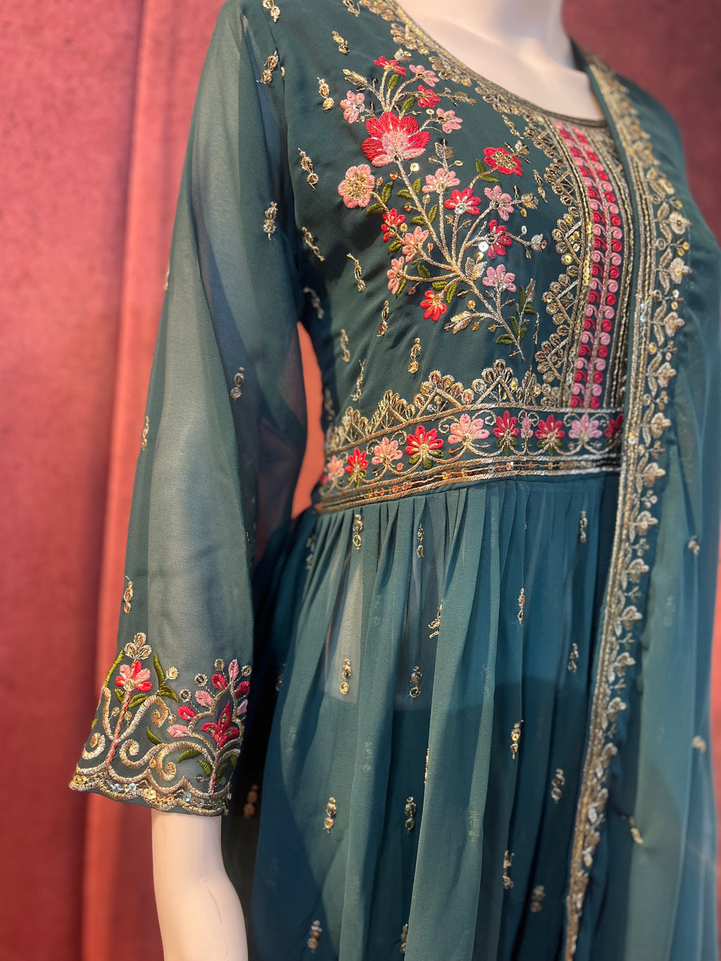 3-Piece Embroidered Suit Set | TBS004