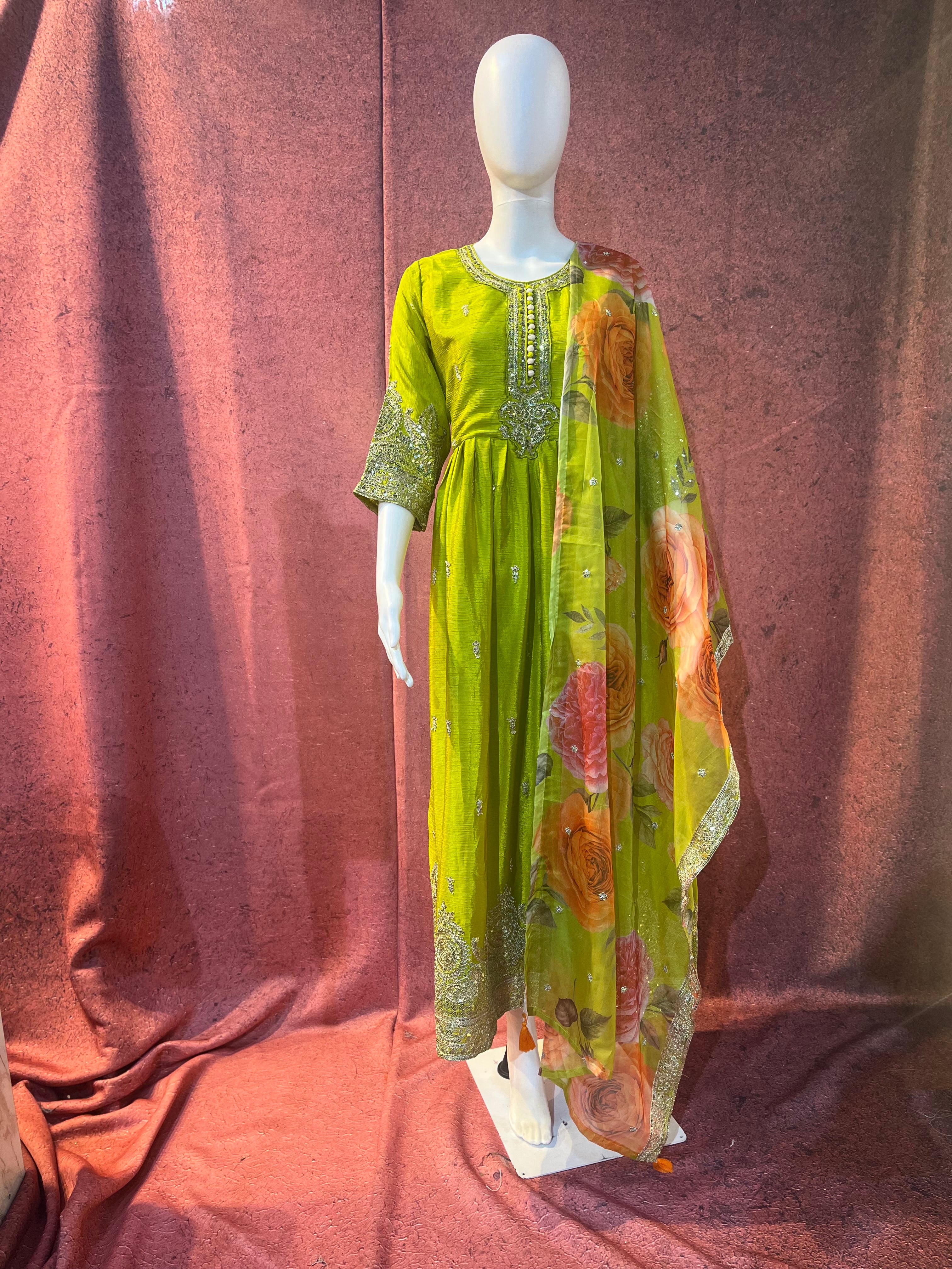 2-Piece Kurti with Shawl | KS006