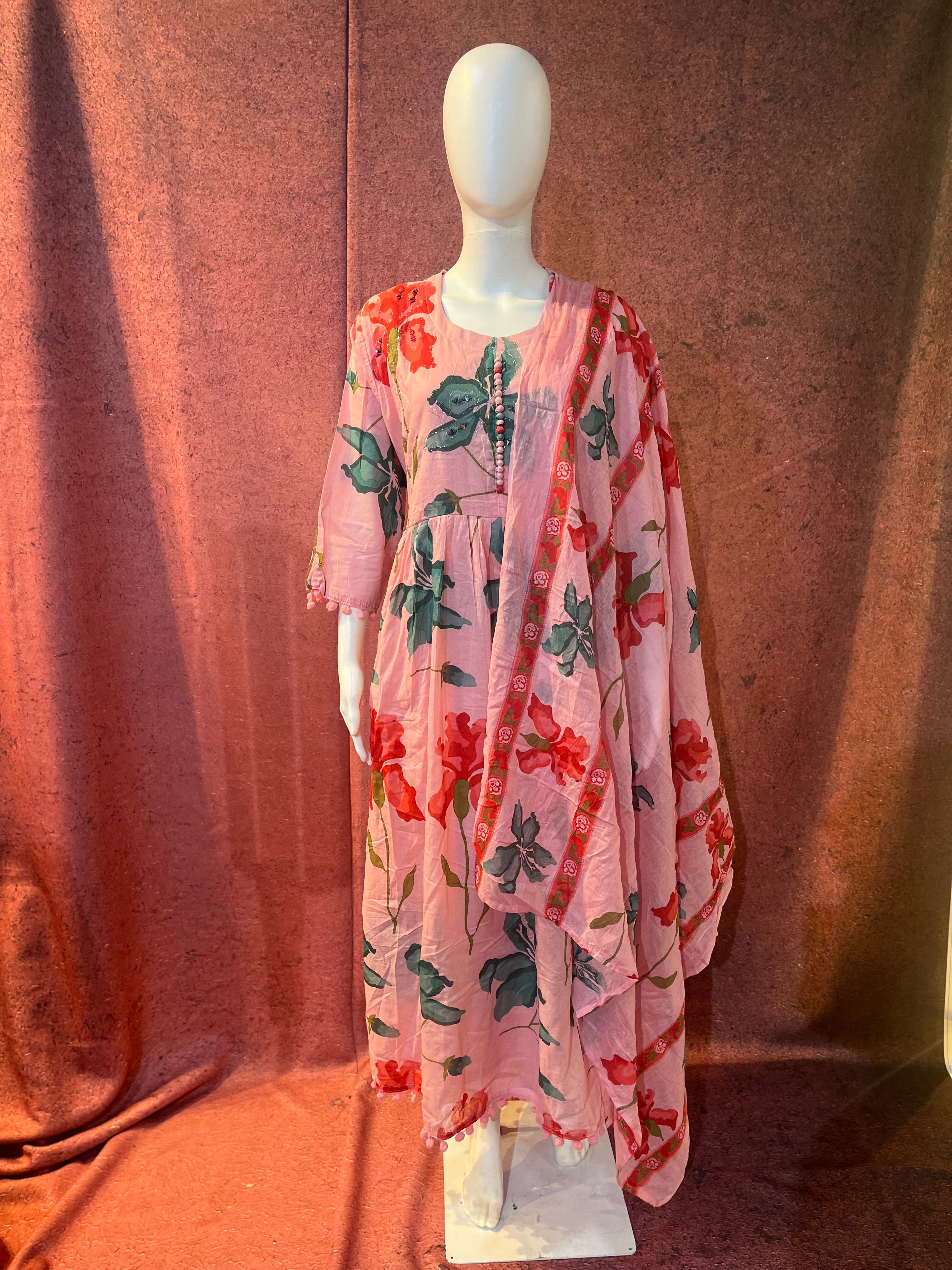 2-Piece Kurti with Shawl | KS005