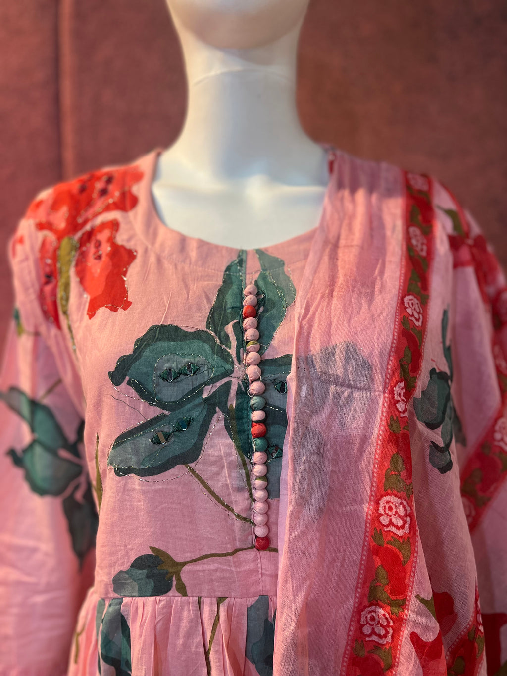 2-Piece Kurti with Shawl | KS005