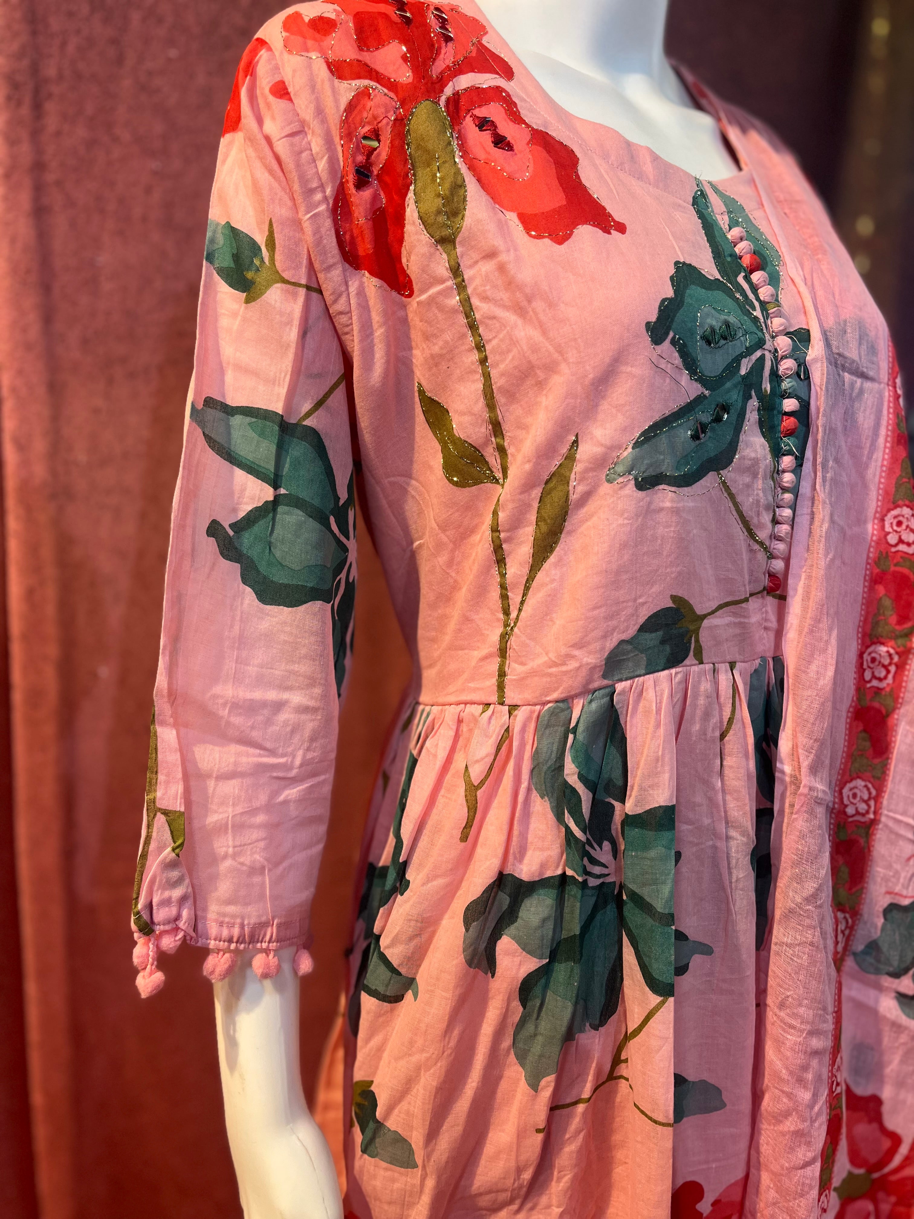 2-Piece Kurti with Shawl | KS005