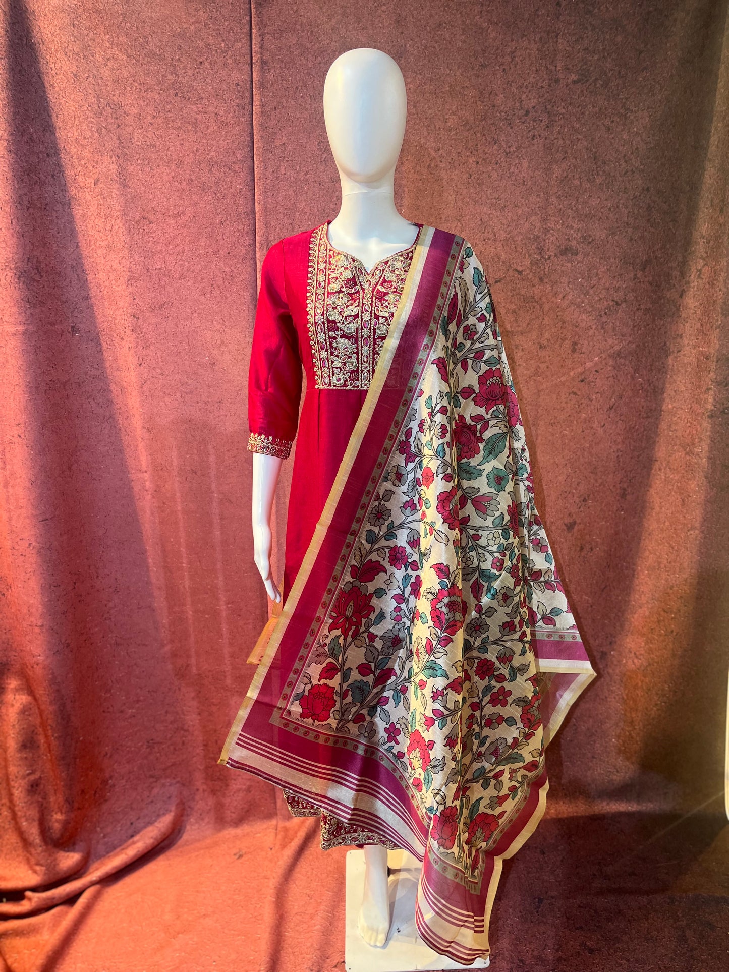 2-Piece Kurti with Shawl | KS004