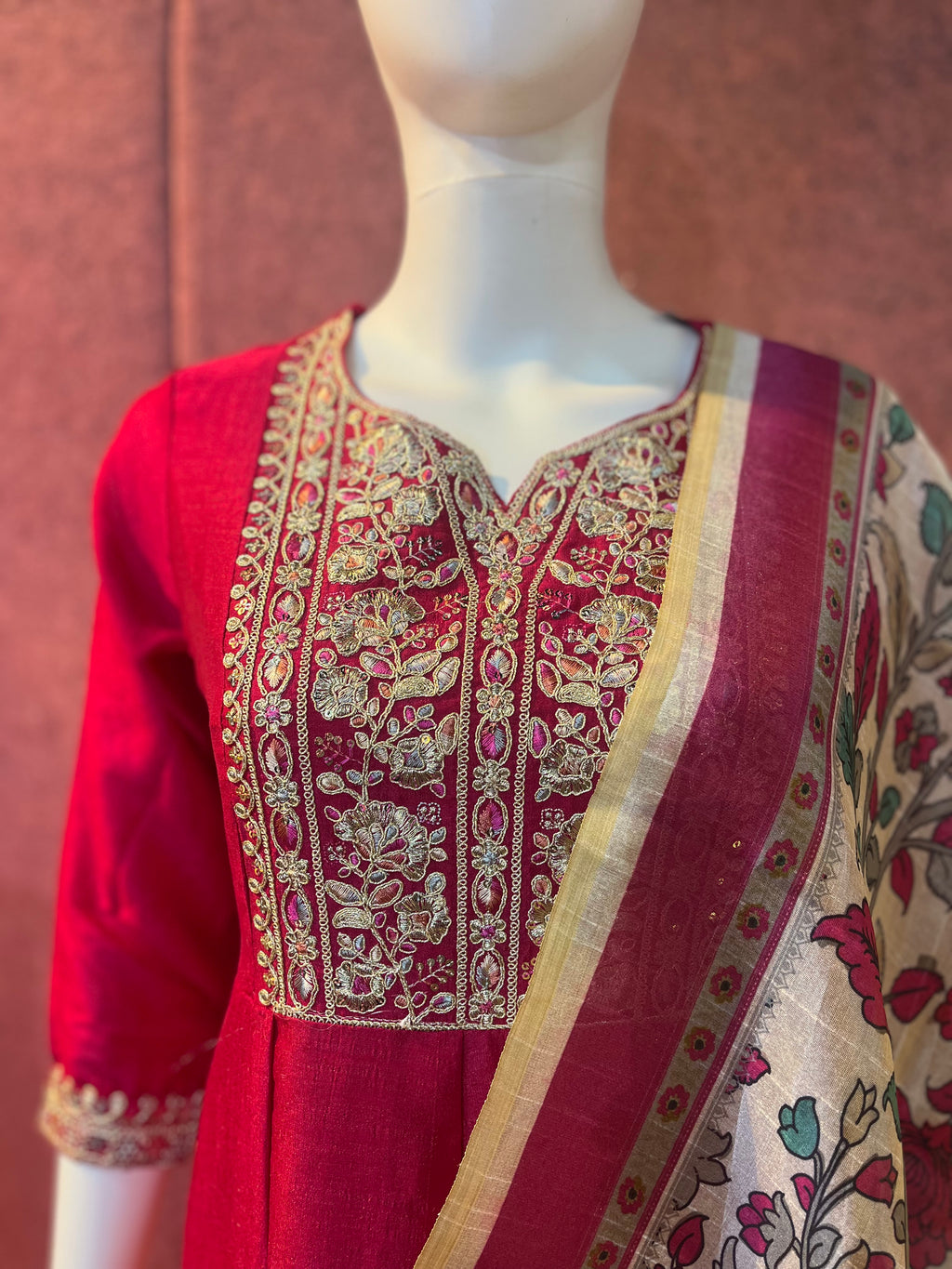 2-Piece Kurti with Shawl | KS004
