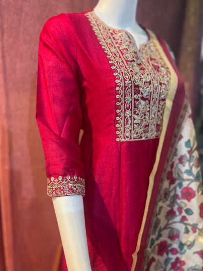 2-Piece Kurti with Shawl | KS004