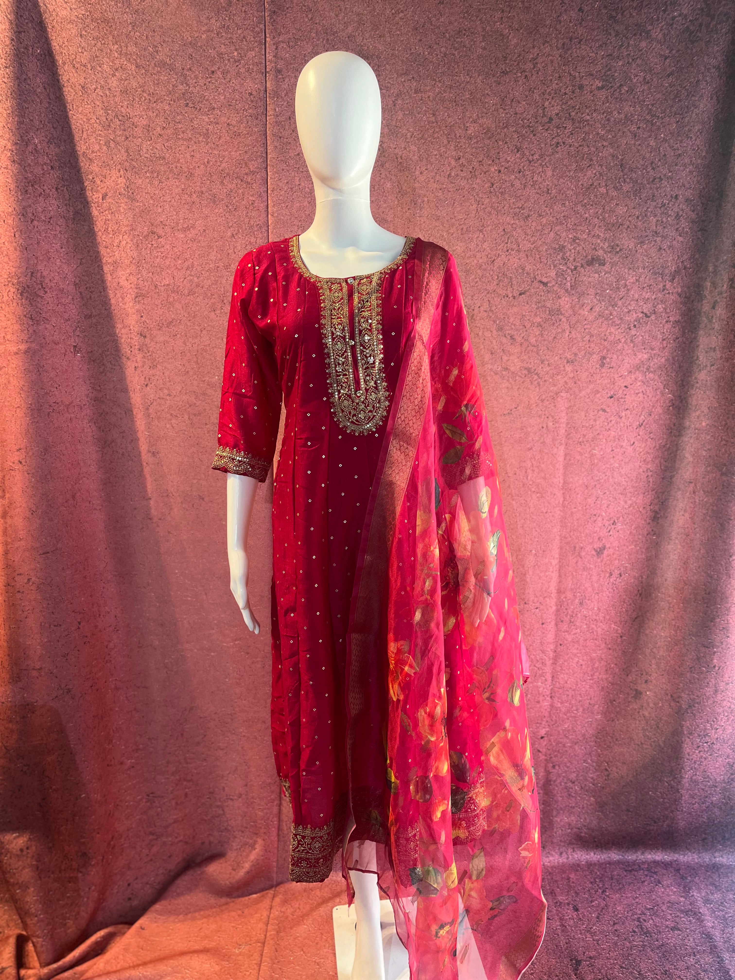 2-Piece Kurti with Shawl | KS003