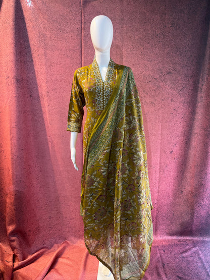 2 Piece Kurthi With Shall | KS001